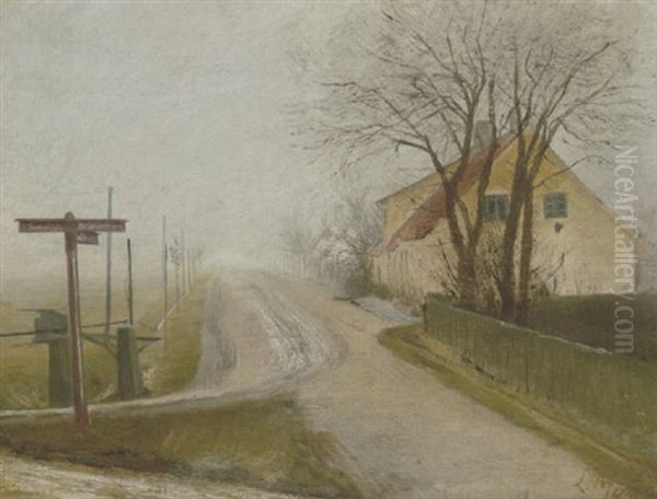 Landevej Til Lynaes by Laurits Andersen Ring