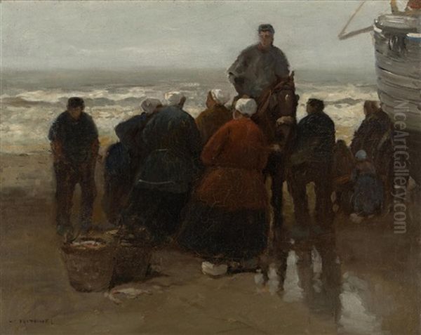 Awaiting The Fishing Fleet by William Ritschel