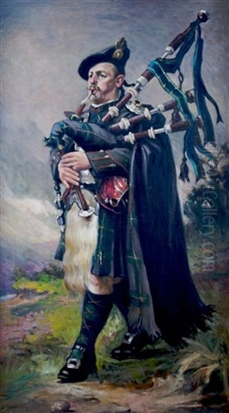 Bagpiper by Lancelot Roberts