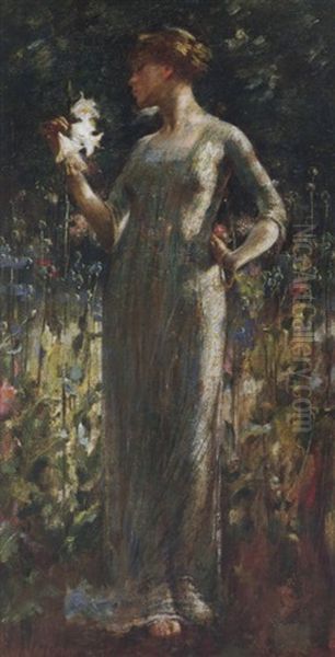 A King's Daughter (girl With Lilies) by Theodore Robinson