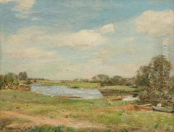 River At Holywell by Alexander Roche