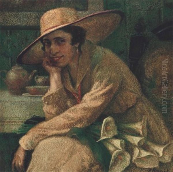 Portrait Of Antonieta Rivas Mercado by Francisco Romano Guillemin