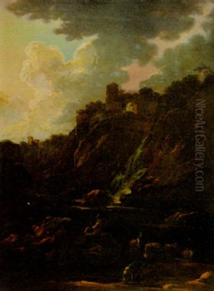 Italienische Gebirgslandschaft by Johann Heinrich Roos