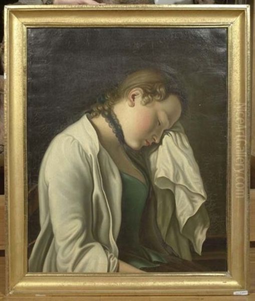 Trauernde Junge Frau by Pietro Antonio Rotari