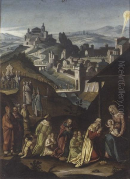 The Adoration Of The Magi by Hans Rottenhammer the Elder