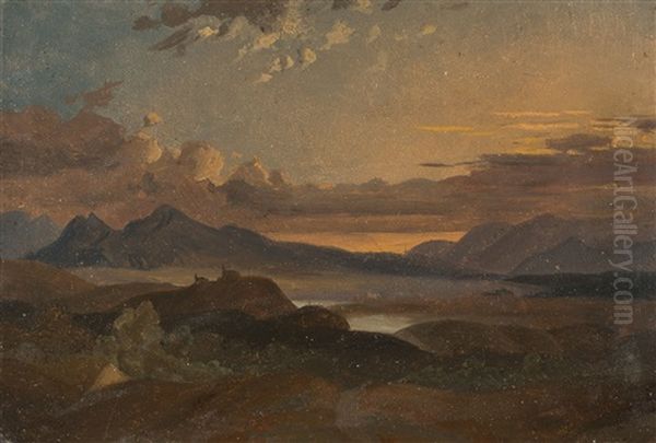 Alpenlandschaft Im Abendlicht by Carl Rottmann