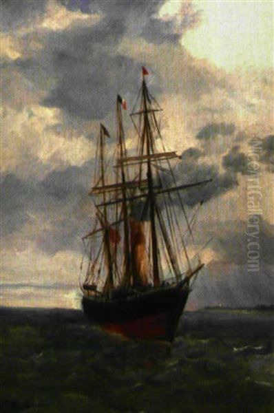 Marine by Gaston Marie Anatole Roullet