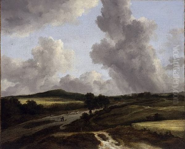 Waldlandschaft Mit Kohlerhutte Am Rande Einer Lichtung by Jacob Van Ruisdael