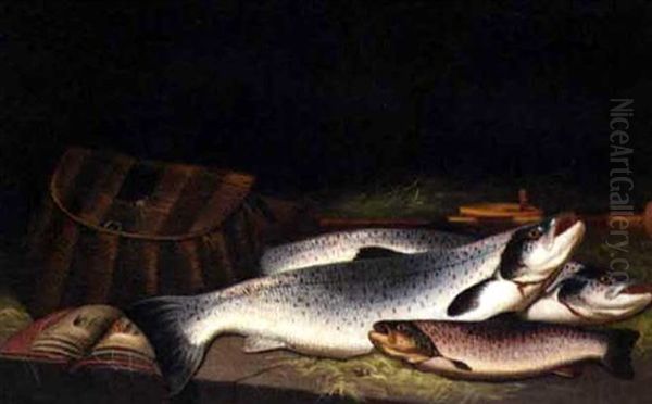 Sea And Brown Trout by John Bucknell Russell