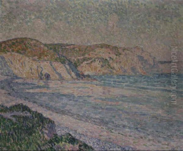 La Plage De Morgat, Bretagne by Theo van Rysselberghe