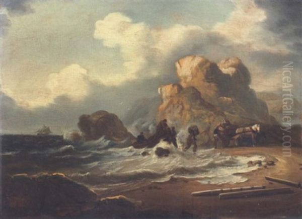 The Landing Of The Contraband by William Sadler the Younger