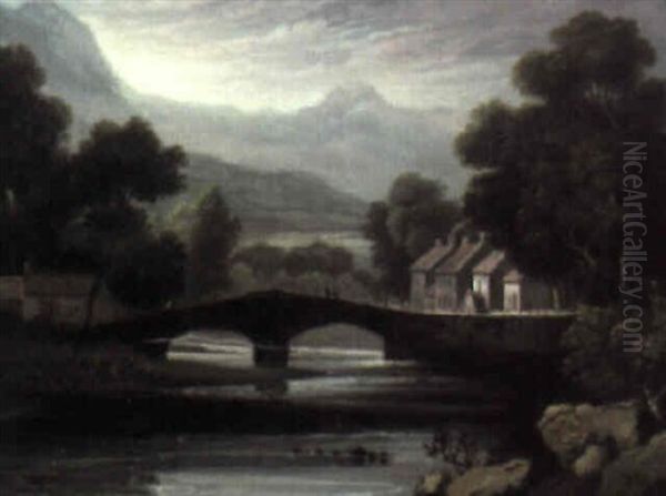 A View Of Beddgelert, Caernarvonshire by Robert Salmon