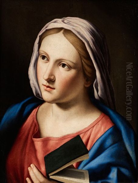 Madonna Mit Buch by Giovanni Battista Salvi (Il Sassoferrato)