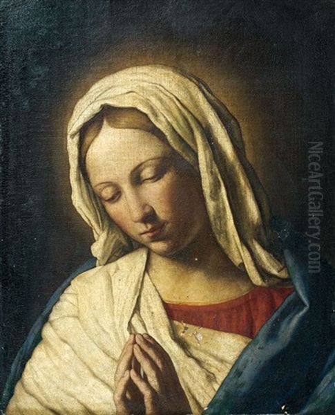 Vierge En Priere by Giovanni Battista Salvi (Il Sassoferrato)