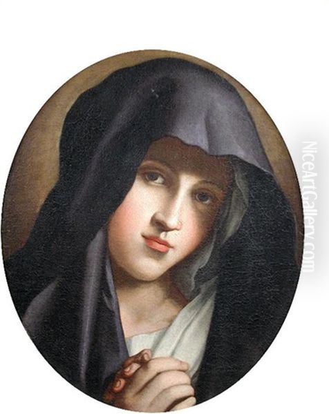 The Madonna At Prayer by Giovanni Battista Salvi (Il Sassoferrato)