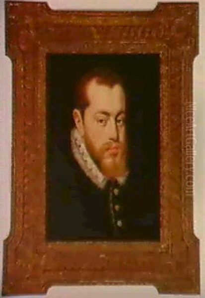 Portrait Of King Philip Ii Of Spain by Alonso Sanchez Coello