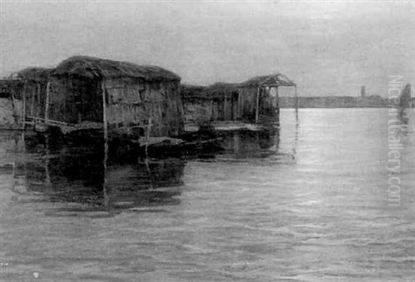 Lagune Von Venedig Bei Dunstigem Wetter by Francesco Sartorelli