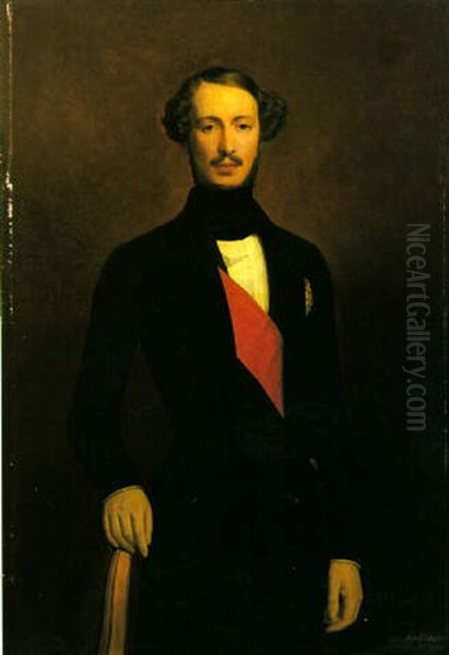 Portrait De S.a.r. Mgr Le Duc D'orleans, Fait De Souvenir by Henri Scheffer