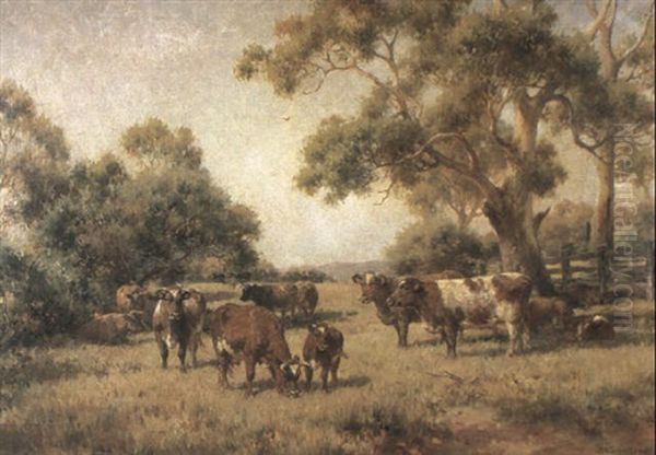 Grazing Cattle by Jan Hendrik Scheltema