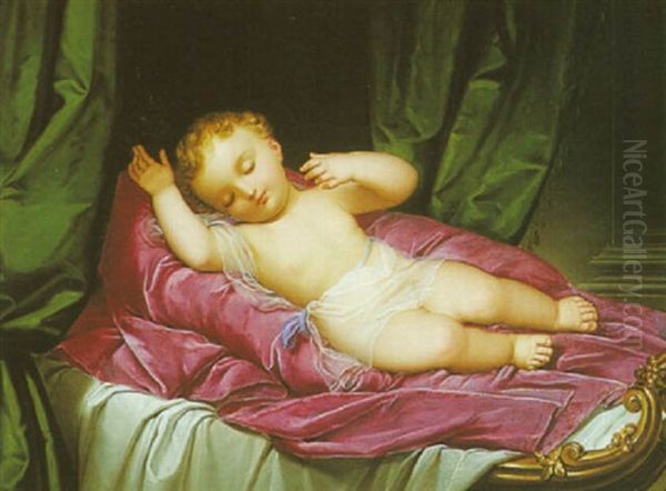 A Sleeping Child by Giovanni Schiavoni