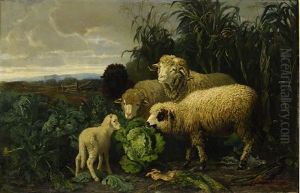 Landskap Med Far by Friedrich Ferdinand Schmalzigaug