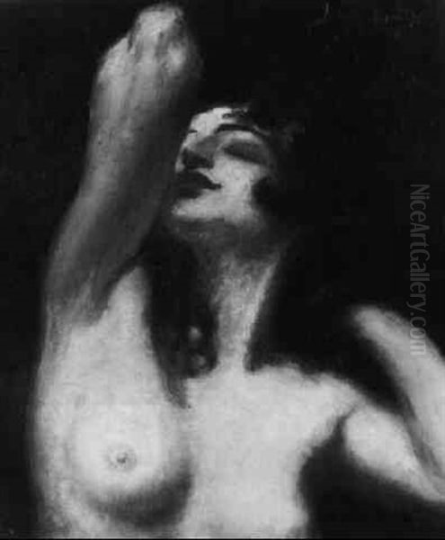 A Female Nude by Leopold Schmutzler