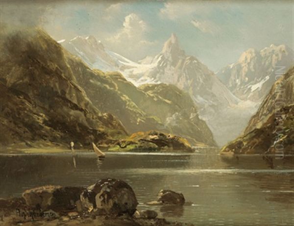 Gebirgssee by Alfred K.J.O. von Schoenberger