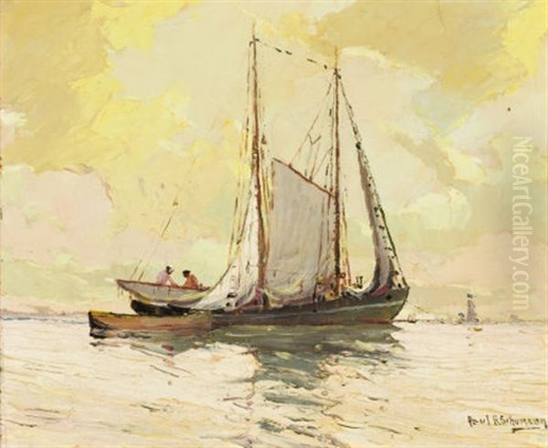 Gulf Coast Sail Boats by Paul Schumann