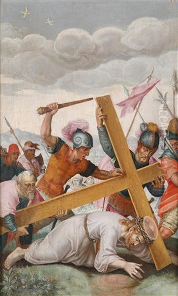 Christus Fallt Unter Dem Kreuz by Christoph Schwarz