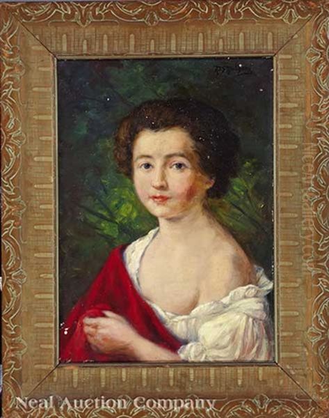 Portrait Of A Young Woman Oil Painting - Marie Madeleine Seebold