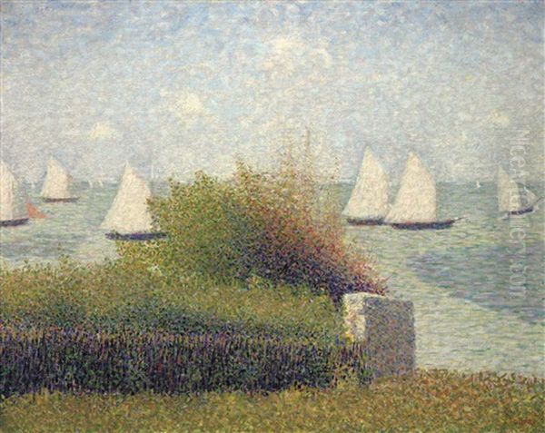 La Rade De Grandcamp (le Port De Grandcamp) by Georges Seurat