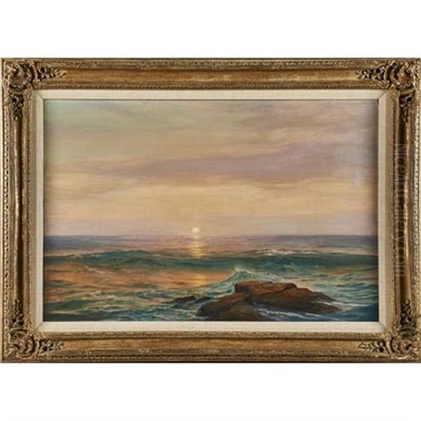 Untitled (seascape At Sunset) by J. Warren Sheppard