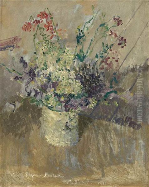 Flowers In A White Vase by Walter Sickert