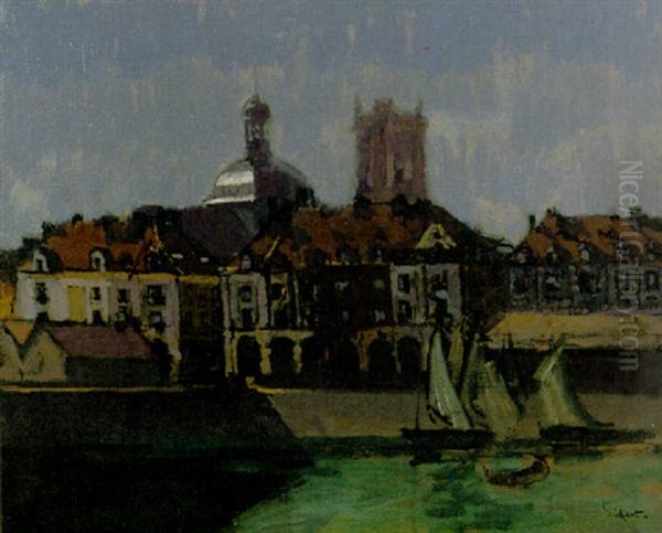 Les Arcades Et La Darse, Dieppe by Walter Sickert