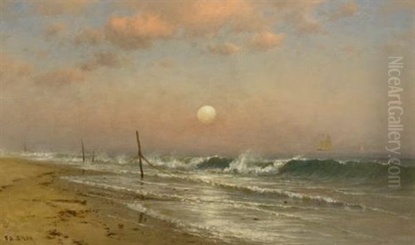 Early Moonrise, Coney Island by Francis Augustus Silva