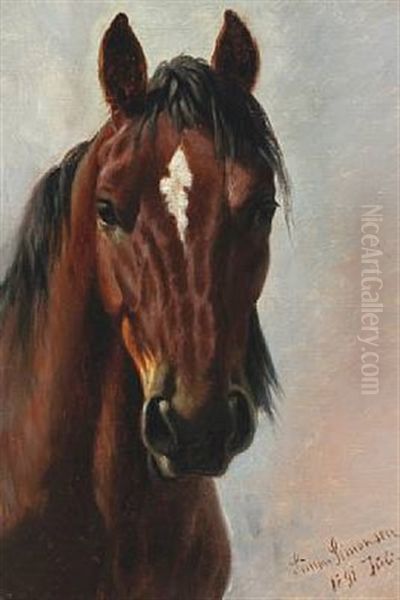 Portrait Of A Horse by Simon Simonsen