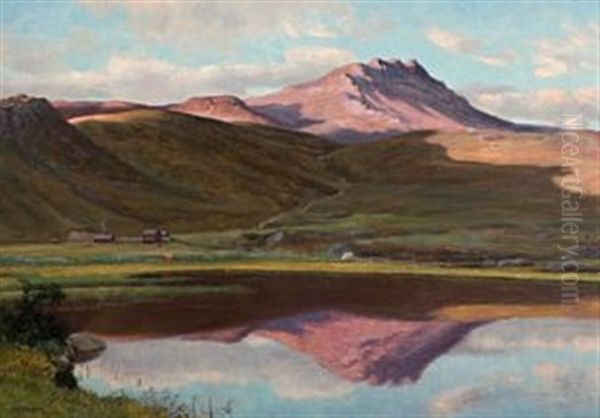 Sommermorgen I Fjellet by Christian Eriksen Skredsvig