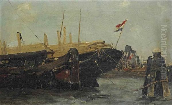 The Harbour Of Amsterdam by Hobbe Smith