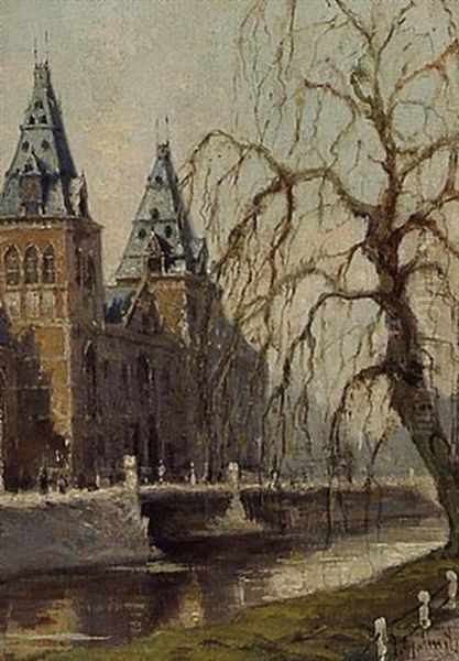 View Of The Rijksmuseum, Amsterdam by Jan Geerard Smits