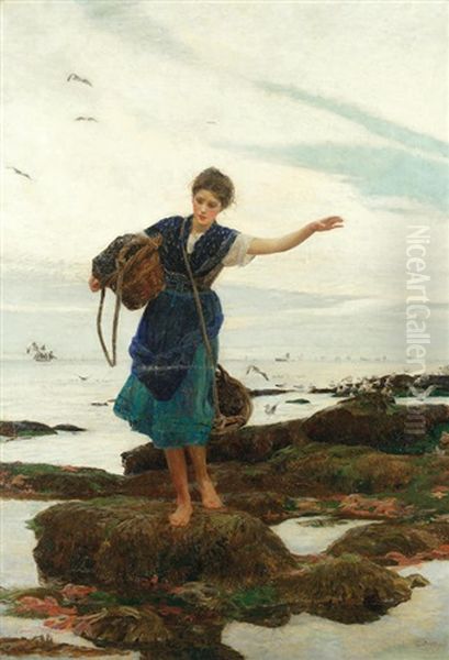 The Mussel Gatherer by Lionel Percy Smythe