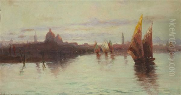 Venice Harbor Scene by John Aloysius Stanton