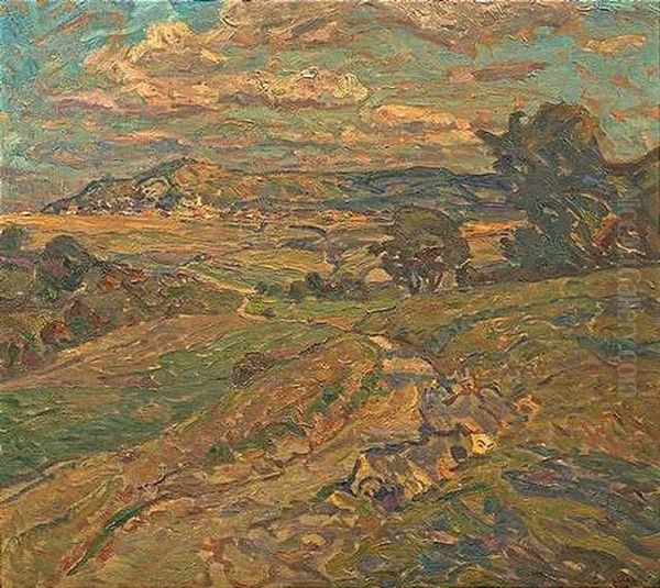 Blick Auf Eltingen Und Die Berglandschaft by Erwin Starker