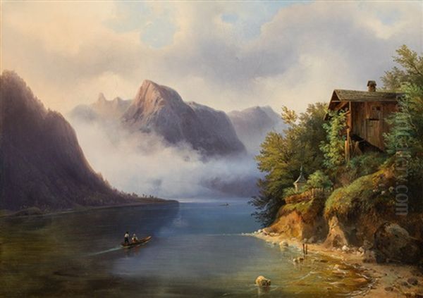 Hallstattersee Gegen Krippenstein by Franz Steinfeld