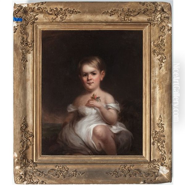 Portrait Of A Child, Manner Of Thomas Sully by Thomas Sully