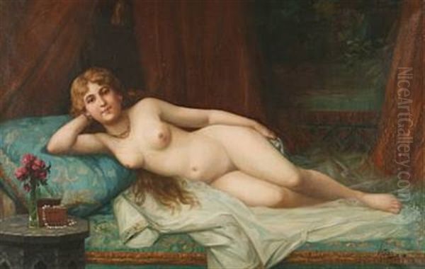 A Lying Female Model by Josef Johann Suess