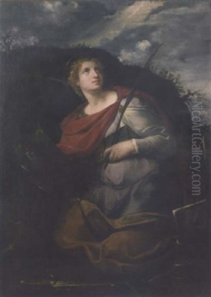 Saint Catherine Of Alexandria by Innocenzo Tacconi