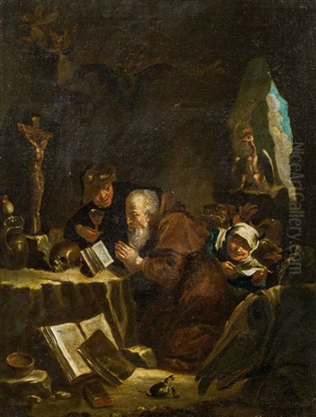 The Temptation Of Saint Anthony by David Teniers the Younger