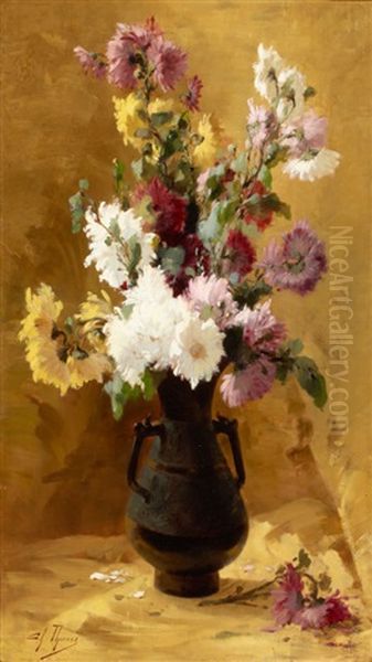 Floral Still Life by Charles Thomas