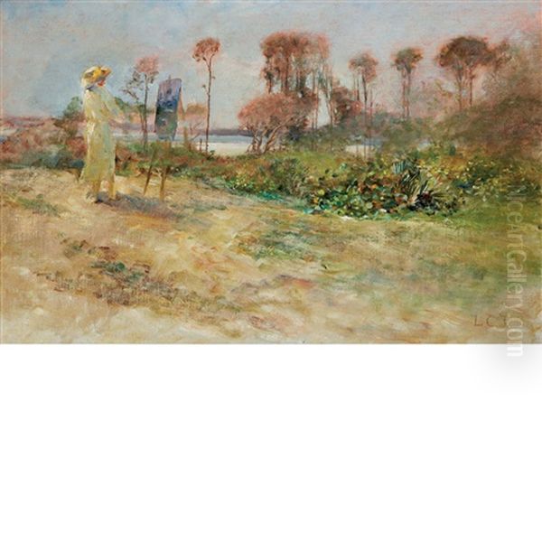 Sarah At The Florida Shore by Louis Comfort Tiffany