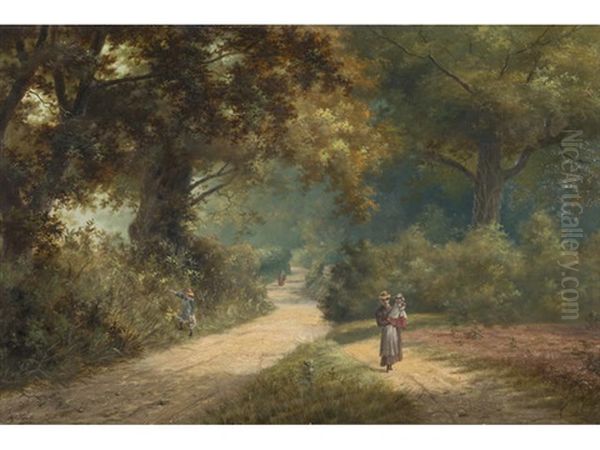 Stone Lodge Lane (from The Fields); A Pair by Henry George Todd